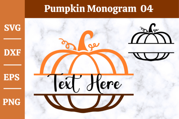 Download Pumpkin Monogram SVG,Fall, Halloween #04 - Monogram Collection