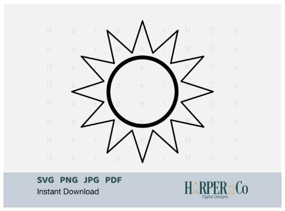 Download Sun Outline 1 SVG PNG Cut EPS File - Eps file Collection