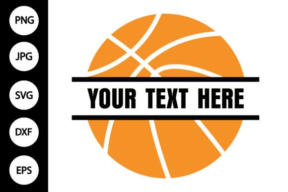Download Basketball Split Monogram SVG, PNG, DXF - Monogram Collection