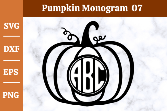 Download Pumpkin Monogram SVG,Fall, Halloween #07 - Monogram Collection
