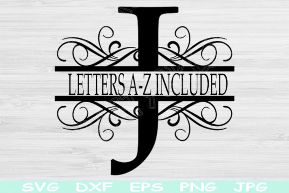 Download Split Monogram Letter Svg File Cricut - Monogram Collection
