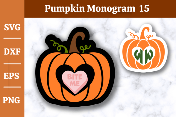 Download Pumpkin Monogram SVG,Fall, Halloween #16 - Monogram Collection