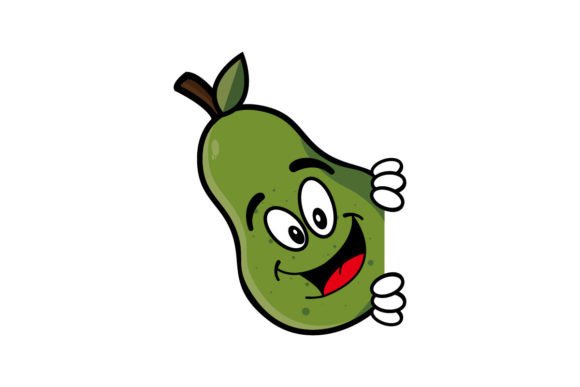 Download Cute Smiling Avocado Cartoon Character - Avocado cartoon Collection