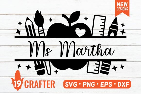 Download Teacher Day Split Name Monogram Svg - Monogram Collection