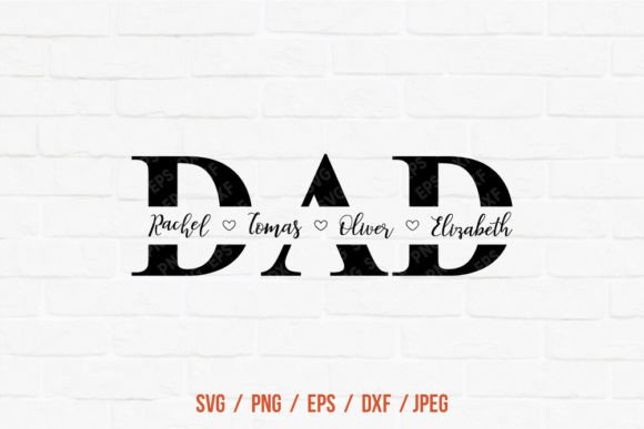Download Dad Split Monogram Svg, Father's Day Svg - Monogram Collection