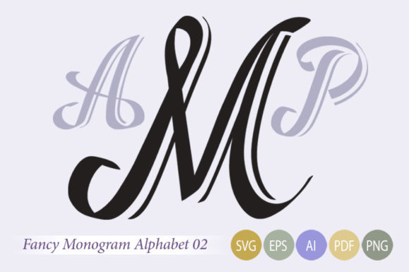 Download Calligraphy Alphabet Monogram Svg - 02 - Monogram Collection