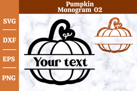 Download Pumpkin Monogram SVG,Fall, Halloween #02 - Monogram Collection